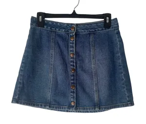 Bullhead Size‎ 27 Denim Button Mini Jean Skirt Going Out School Micro Mini thumbnail 1