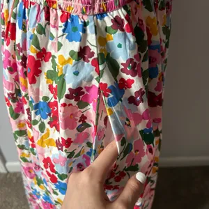 J. Crew Regenerative Cotton Blend Floral Maxi Dress Milkmaid size M thumbnail 6