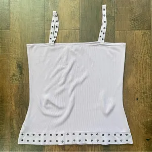 Bisou Bisou Jeans lavender knit tank top, size XL thumbnail 2