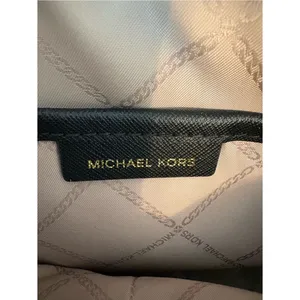 Michael Kors Navy Nylon Crossbody Bag Gold Tone Zip Camera Bag thumbnail 4