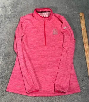 Nike golf Pink Heathered Dri-FIT Quarter-Zip Pullover PGA BELLERIVE medium thumbnail 1