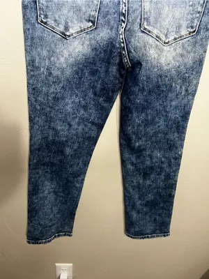 Vervet‎ High Rise Slim Straight Ankle Slit Crop Acid Wash Distressed Jeans thumbnail 11