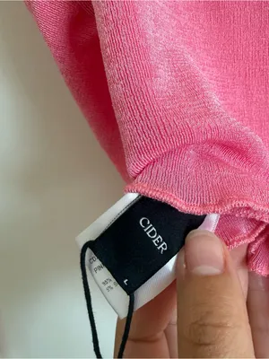 Cider Pink Draped Cowl Neck Tank thumbnail 4