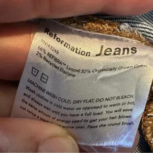 Reformation High Rise Skinny Jeans Syracuse Wash Womens 29 Blue thumbnail 8