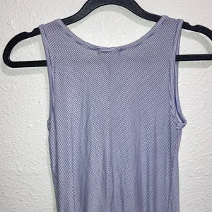 Tucker Tate Striped Embroidered Tank Dress Womens Size L Blue White Sleeveless‎ thumbnail 6