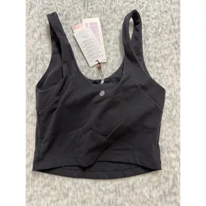 Calia Inspire Scoop Neck Tank Pure Black‎ XXS WAX14705 Built In Bra NWT thumbnail 6