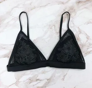 Lace Bralette Black thumbnail 1