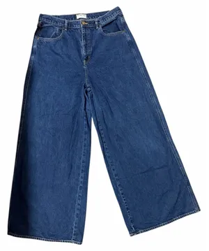 We The Free People CRVY Gia High Rise Wide-Leg Baggy‎ Jeans Women's Size 33 thumbnail 1