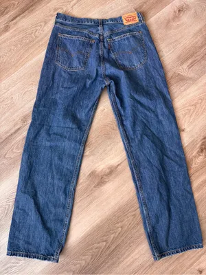 Levi’s Low Pro Straight Denim Blue Jeans Women’s 30 Distressed thumbnail 4
