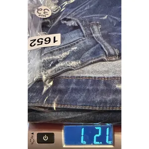 SHEIN Women Size 32 Distressed High Waisted Blue Denim Button Fly Raw Hem‎ Jeans thumbnail 8
