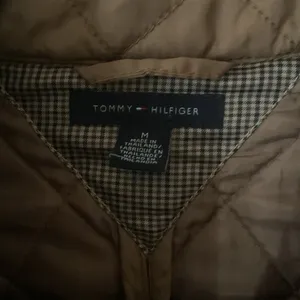 Tommy Hilfiger Women’s M Quilted Jacket Tan Brown Diamond Full Zip Lightweight thumbnail 5