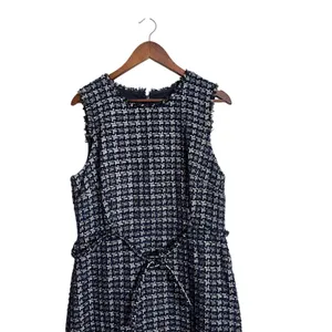 J.Crew Textured Tweed Houndstooth Sheath Dress Blue Womans 14 thumbnail 3