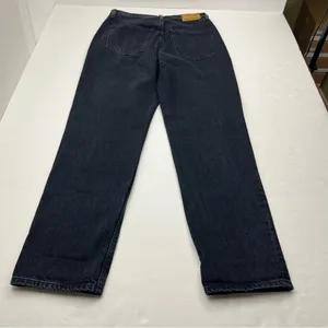 Aritzia Denim Forum The BF High Rise Loose 28L SZ 26 Black Denim Jean Button Fly thumbnail 15
