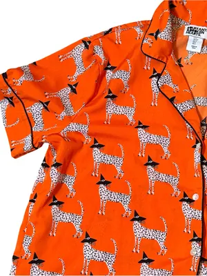 🎃🐆 Bouffants & Broken Hearts Halloween PJ Set — Size Small thumbnail 12