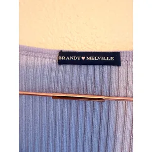 Brandy Melville Cardigan Womens One Size‎ Lavender Zelly Ribbed Knit Button Top thumbnail 3