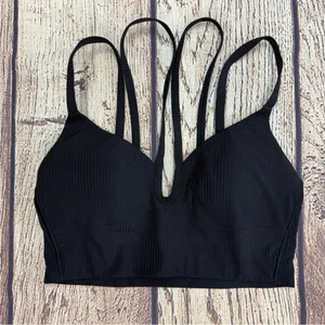 Lululemon Like a Cloud Strappy Longline Ribbed Bra Sz. 2 thumbnail 2