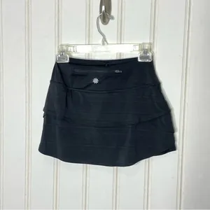 Athleta Black Athletic Skort Sz XXS 90 thumbnail 8