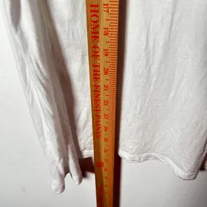 Vtg Y2k 2000s Henley Top Large‎ White Ruffle Lace Bella Swan Elena thumbnail 4
