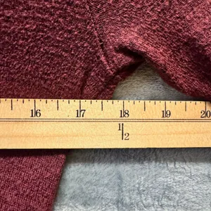 1961 | Abercrombie & Fitch Scoop Neck Long‎ Sleeve Top Burgundy Womens XS thumbnail 3