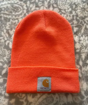 Coral Carhartt Beanie thumbnail 1