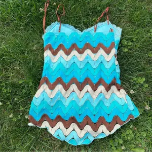 Rampage Y2K Mermaid Crochet Tank thumbnail 3
