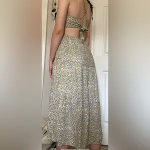 Hollister women’s bohemian sexy maxi floral print dress size Med NWT thumbnail 7