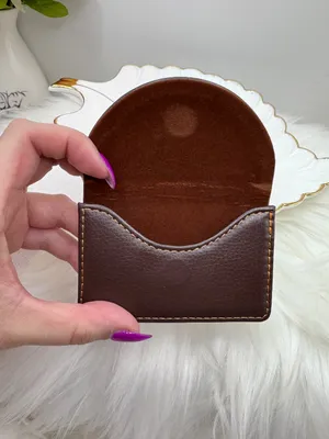 Mini Espresso Card Wallet Brown thumbnail 6