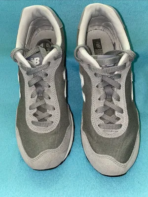 NEW BALANCE 515 suede sneakers gray white logo lace up low top NEW size 9.5 thumbnail 3