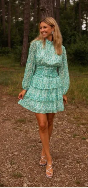 Easy Clothes Blue And Green Manae Dress Our Color: Blue And Green size medium thumbnail 1
