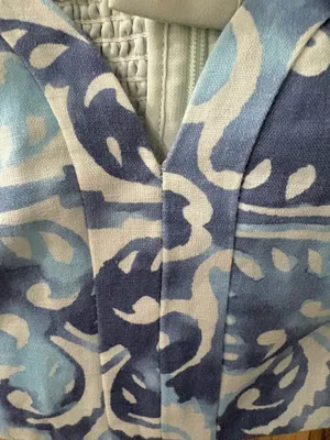 ALEXIS Isola Top in Blue & White Linen XS NWT thumbnail 5