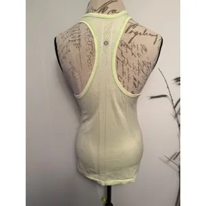 Lululemon Swiftly Tech‎ Racerback Tank Top Lime Green Citron Size 8 Seamless thumbnail 2