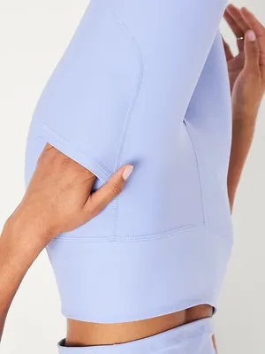 OLD NAVY Active Extra High-Rise Light Blue Powersoft Go-Dry Leggings Size XXL thumbnail 2