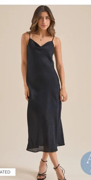 Altar'd State Dress Satin Midi thumbnail 1