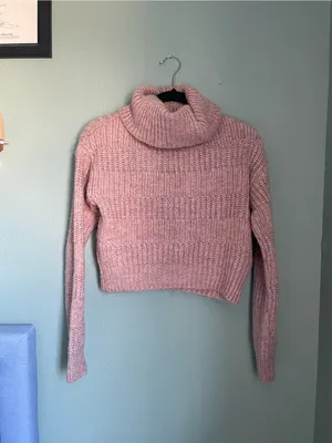 Urban Outfitters BDG Mauve Roll Neck Knitted Jumper Sweater Size S Turtleneck thumbnail 4