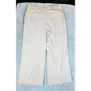 American Eagle Women 18 Super High Rise Wide Leg Baggy Pants Pleats Drape Hippie thumbnail 6