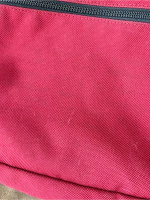 Jansport Right Pack Red Backpack Brown Suede Leather Bottom Schoolbag 17"x12" thumbnail 10