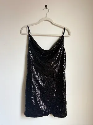 Urban Outfitters Black Sequins Mini Dress thumbnail 2