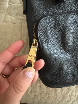 Ralph Lauren Bag Shoulder Black Leather thumbnail 9