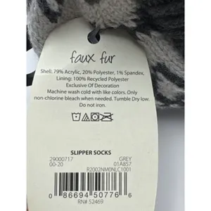 Secret Treasures‎ Slipper Socks & Cozy Hub Fuzzy Socks Bundle 4 Pairs NWT thumbnail 4