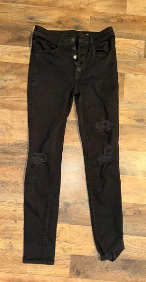 American Eagle Black Skinny Jeans thumbnail 1