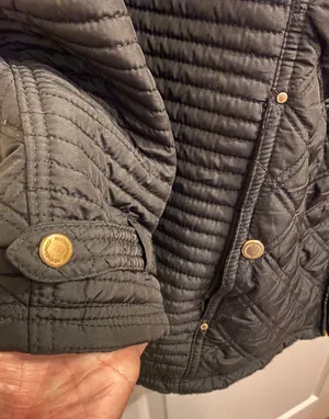 Weatherproof Black Quilted Hooded Jacket thumbnail 3