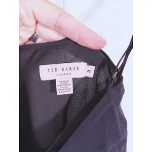 Ted Baker Silk Sequin Beaded Mini Dress Womens M Black Cocktail Old Hollywood thumbnail 5