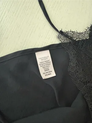 Victoria's Secret Y2K Black Lace Trim Silk-Feel Camisole thumbnail 3
