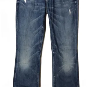 7 for all mankind distressed medium wash bootcut denim long denim jeans size 28‎ thumbnail 3