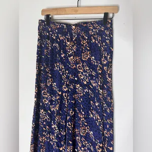 lascana Blue Printed Leopard Wide Leg Pull On Pants‎ Size 4 Resort Wear thumbnail 3