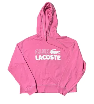 Lacoste Bubblegum Pink Hoodie Sweatshirt thumbnail 1