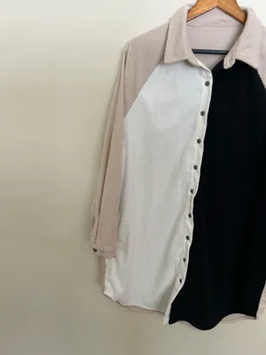Oversized large button down shirt Multiple thumbnail 2