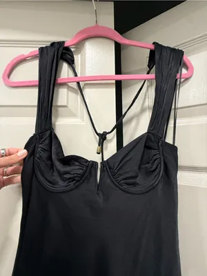 Free people Stella mini dress size small satin thumbnail 4