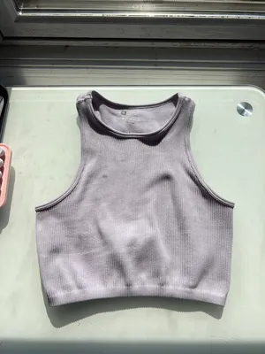 SheIn Purple Ribbed Tank thumbnail 2