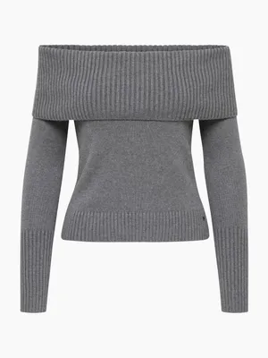 NWOT Aritzia Sunday Best Topaz Off Shoulder Sweater – Heather Chrome – S thumbnail 6